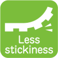 Less stickness